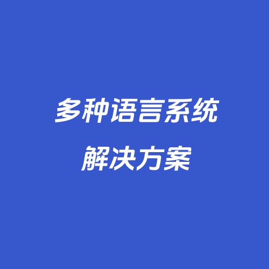 多种语言系统解决方案